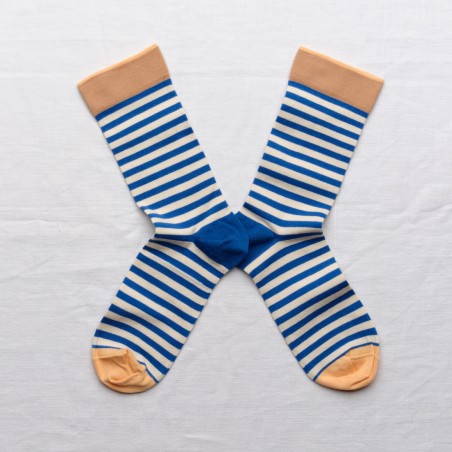 Socks Stripes Cobalt